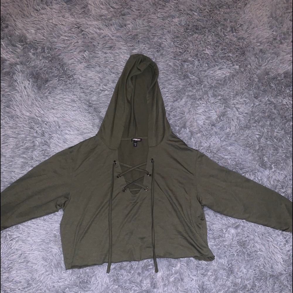 Express Green Sweater